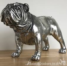 Click to open expanded view  BRITISH BULLDOG ORNAMENT SOLID/HEAVY CAST RESIN 3 INCH (7cm) HIGH BULL DO